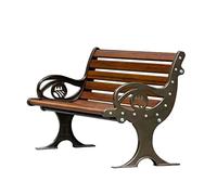Muebles de entrada Silla de parque Sofá al aire libre Aleación de aluminio Silla de descanso Jardín Patio Plaza Bienes raíces Ocio Silla de respaldo Exterior Jardín Sillas de jardín Exterior (M:150cm)