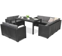 Muebles de jardín de polirratán Colorado Comida 9 antracita Bica