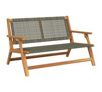 Muebles de jardín Gris 122 x 78 x 73cm Madera maciza de Acacia Sillón de exterior Tumbona Tumbona Duradera Patio Piscina Playa