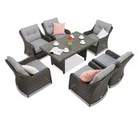 Muebles de jardín Toledo Premium en technorattan Garden Point antracita