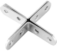 Muebles de madera con soporte de ángulo recto 90 Degree Right Angle L-Shaped Triangle Iron T Bracket Partition Bracket Hardware Connection Piece(10pcs)