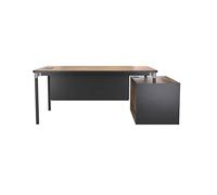 Muebles de oficina, escritorio, mesa de personal y silla, combinación de mesa de oficina para computadora, simple (color: D) (D)