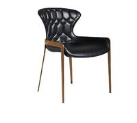 Muebles De Oficina Silla de comedor italiana minimalista lujo, ligera y moderna, con respaldo un estilo wabi-sabi primera calidad, silla cuero escandinava Sillas De Escritorio Para Oficina En Casa