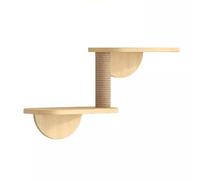 Muebles de pared para gatos, estantes de escalada para gatos, estante de madera para escalar gatos para dormir, jugar, escalar y descansar, soporta fácilmente hasta 35 libras