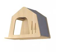 Muebles de pared para gatos, estantes de escalada para gatos, estante de madera para escalar gatos para dormir, jugar, escalar y descansar, soporta fácilmente hasta 35 libras