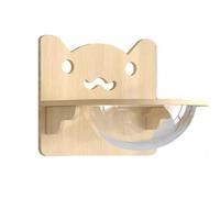 Muebles de pared para gatos, estantes de escalada para gatos, estante de madera para escalar gatos para dormir, jugar, escalar y descansar, soporta fácilmente hasta 35 libras