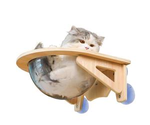Muebles de Pared para Gatos: salón de Burbujas Transparente, Perchas para Ventanas con, Estante Interior para Gatos | Cocina, Sala de Estar, hogar, apartamento, Esquina, Espacio de Trabajo, AC