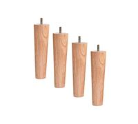 muebles de piernas, Patas de madera for muebles, patas de mesa, patas cónicas rectas for muebles, patas de repuesto cónicas de madera maciza for sofá, cama, gabinete, silla, patas de sofá, rosca M6(15