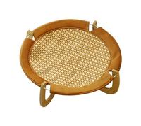 Muebles de ratán para gatos, cama pequeña de ratán, cama redonda de ratán, cama de gato de cúpula de ratán, cama de gato de cueva de ratán, cama de gato de mimbre para gatos, cama de gato tejida a