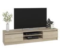 Muebles de salón para tv 4 puertas color roble sonoma