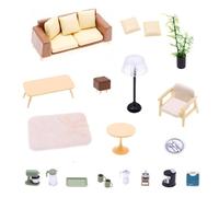 Muebles decorativos en miniatura para decoración de casa de muñecas, modelo de mobiliario pequeño para estantería, vitrina