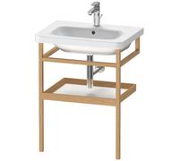 Muebles Duravit Toallero con repisa DuraStyle 9881, 590x440mm, DS988101876, Color: Blanco Mate / Roble Sólido