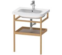 Muebles Duravit Toallero con repisa DuraStyle 9881, 590x440mm, DS988104376, Color: Basalto mate / Roble macizo