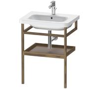 Muebles Duravit Toallero con repisa DuraStyle 9881, 590x440mm, DS988104377, Color: Basalto Mate / Nogal Sólido