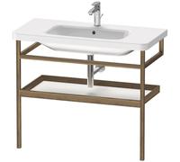 Muebles Duravit Toallero con repisa DuraStyle 9883, 940x440mm, DS988301877, Color: Blanco Mate / Nogal Sólido