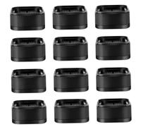 Muebles en alza 1 pulgada, 12 piezas elevadores de mesa de servicio pesado ajustable, cama sin deslizamiento silenciosa a prueba de golpes, sofá apilable para la lavadora para la silla de escritori