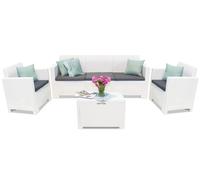 Muebles en technorattan con sofá de 3 plazas Nebraska Coffee Box 5 con caja Bica blanco