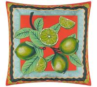 Muebles. Funda de cojín de Exterior con Estampado Anemone Limes - Multicolor - 45x45cm