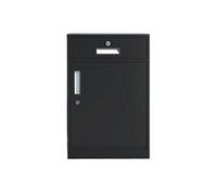 Muebles Gabinete de organización de datos de archivos debajo del escritorio Gabinete de archivos Gabinete de almacenamiento de oficina con cerradura Gabinete móvil Soporte para impresora(Negro)