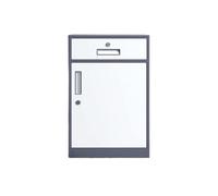 Muebles Gabinete de organización de datos de archivos debajo del escritorio Gabinete de archivos Gabinete de almacenamiento de oficina con cerradura Gabinete móvil Soporte para impresora(Grey)