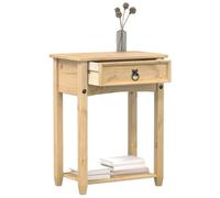 Muebles, mesas, mesas de acento, mesas auxiliares, mesa consola Corona 55 x 35 x 73 cm, madera maciza de pino