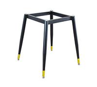 Muebles para apoyar los pies. Metal Table Legs Heavy Duty Desk Legs Iron Furniture Legs,Dining with Screw and Suction Cup,Two installation Methods(Black+gold,30 * 30cm(12 * 12in))