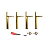 Muebles para apoyar los pies. Patas de aluminio for muebles, patas de repuesto for bricolaje, aptas for varios estilos de camas, sofás y bares.(Gold,13cm/5in)