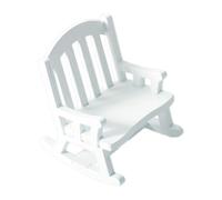 Muebles para casa de muñecas en miniatura - Silla para Câsa Dēlle Bambòle de madera | Para muebles de madera en 1:12 | Mini silla mecedora para casa de muñecas para decoración y exposiciones