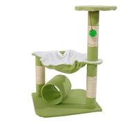Muebles para Gatos Gato árbol Juguete condominio Gato Escalada Torre Multicapa con Hamaca casa Muebles Poste for hogar(Green)