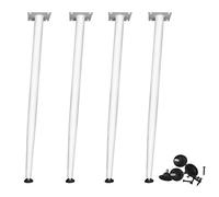 Muebles Pierna de Apoyo, 4 patas de soporte de metal for muebles, patas de mesa de centro modernas, patas de mesa cónicas ajustables, for mesa de computadora portátil, bar, oficina, escritorio de comp