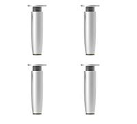 Muebles Pierna de Apoyo, Juego de 4 patas de sofá for mesa de centro o armario, ajustables de 0 a 0,6 pulgadas, aleación de aluminio, capacidad de carga de 300 kg, dorado, altura de 4,7 pulgadas/12 cm