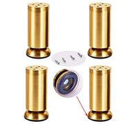 Muebles Pierna de Apoyo, Juego de 4 patas for muebles, patas de sofá, patas de mesa de café, patas de gabinete, ajustables, aleación de zinc, altura 3,1 x 5,9 pulgadas, con tornillos y almohadillas fo