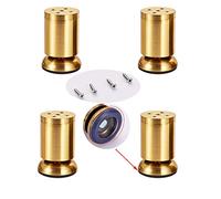 Muebles Pierna de Apoyo, Juego de 4 patas for muebles, patas de sofá, patas de mesa de café, patas de gabinete, ajustables, aleación de zinc, altura 3,1 x 5,9 pulgadas, con tornillos y almohadillas fo
