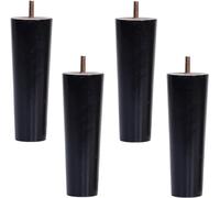 Muebles Piernas 4 PCS Madera de Madera con Tapa sólida M10 Patas de reemplazo de Patas de reemplazo con Perno preaminado de 10 mm y Alfombrillas sin Deslizamiento, para la Cama de sofá de sillones de