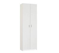 MUEBLES PITARCH | Armario Multiusos 2 Puertas para Limpieza, cocinas, galerias, 4 Huecos, 2 Estantes Regulables, 180x60x35cm (Alto x Ancho x Fondo) Blanco, Colección Tibet