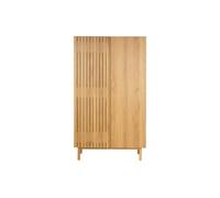 MUEBLES PITARCH Armario Multiusos con Patas 2 Puertas, Armario Nórdico Japandi, 178×100×40 cm, Mueble de Almacenaje, Moderno, Modelo Taiga.