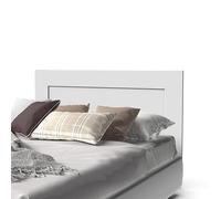 MUEBLES PITARCH | Cabecero Cama Doble de 150 Moderno, Blanco, 116x164x2,2cm, Dormitorio de Matrimonio, Vintage Tablas, Colección Aroa