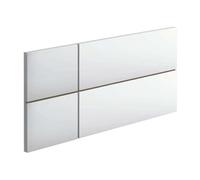 MUEBLES PITARCH | Cabecero Cama Doble de 150 Moderno Geométrico, Blanco, 50x160x3,2cm, Dormitorio de Matrimonio, Modelo Elsa