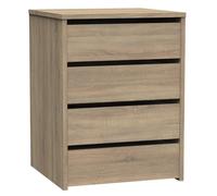 MUEBLES PITARCH | Cajonera 4 Cajones, Cómoda Dormitorios, Despachos, Interior Armario, Roble Cambrian, 63,5x46x45cm (Alto x Ancho x Fondo) Colección Tibet