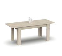 Muebles Pitarch | Mesa de Comedor Extensible 140-180 cm, Mesa Salón o Cocina, para 6 personas, Blanca, Rectangular, Moderna, Elegante, Resistente