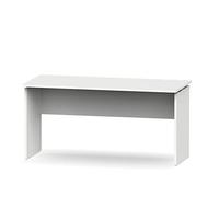 MUEBLES PITARCH | Mesa Despacho, Escritorio Grande de Estudio, Mesa Ordenador, Oficina, Blanca, 76x155x68cm (Alto x Ancho x Fondo) Moderna Modelo Rívoli