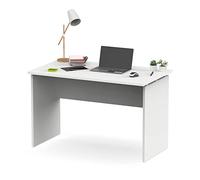 MUEBLES PITARCH | Mesa Despacho, Oficina, Escritorio, Mesa de Ordenador o Estudio, Blanca, 76x120x68cm (Alto x Ancho x Fondo) Moderna Modelo Teide