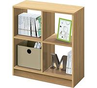 MUEBLES PITARCH Turín Estantería, Aglomerado de partículas y melamina de Alta Densidad, Roble, 70 x 66 x 32 cm