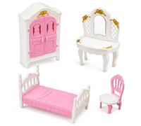 Muebles Plástico Casa Muñecas 1:12, Color to 1, Style to 1 | plástico, tocador, cama, fregaro, refrigerador, mesa, olla, sartén, , simulación, armario, para