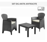 Muebles Sala de estar Sillones Mesa 2 Plazas Exterior Jardín Set Ratán Pub Bar