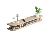 Muebles TV Flotante Multifuncional Voladizos Sin Pintar Tableros Artificiales Muebles TV Gran Capacidad Hueco Almacenamiento de Particiones Muebles Tele para Salón Dormitorio(Brass,100x22x15cm)