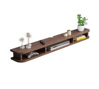 Muebles TV Flotante Multifuncional Voladizos Sin Pintar Tableros Artificiales Muebles TV Gran Capacidad Hueco Almacenamiento de Particiones Muebles Tele para Salón Dormitorio(Brown,140x22x15cm)