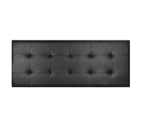 MUEBLIX.COM | Cabecero Cama Venus Polipiel de Alta Gama | Cabezal Tapizado Cama | Estructura de Madera | Tejido Antimanchas de Última Generación | Tamaño 110 x 55 cm | Color Negro