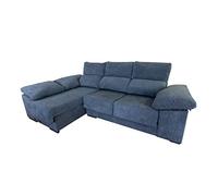 MUEBLIX.COM | Sofa 3 Plazas Chaiselongue Lado Izquierdo EDURNE | Sofas de Salon Cheslong | Asientos y Respaldo Espuma | Sofa con Estructura de Madera de Pino y Tablero de Espuma de Poliuretano y Napa