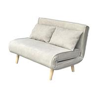 MUEBLIX.COM - Sofa Cama Ocenilla 2 Plazas, Estilo Futón, Tela, 3 Posiciones, Apertura Clic-Clac, Sofa Cama de Diseño, Color Beige